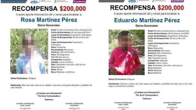 OFICIAL: Hermanitos desaparecidos Guachochi fueron localizados en la capital