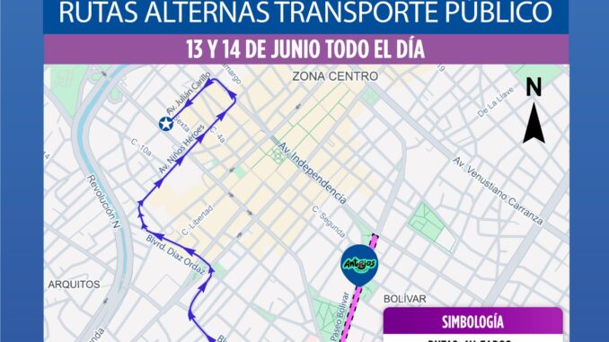 Anuncia Subsecretaría de Transporte modificaciones en las rutas urbanas por Festival Antojos