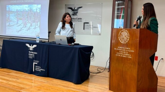 Participa el Centro de Justicia para las Mujeres ‘Marisela Escobedo Ortiz’ en conferencia ‘Memoria, paz y compromiso’