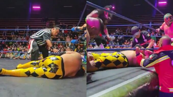 Video: Luchador Pierroth Jr Kaoz se desvanece en el cuadrilátero; ¿qué le pasó?