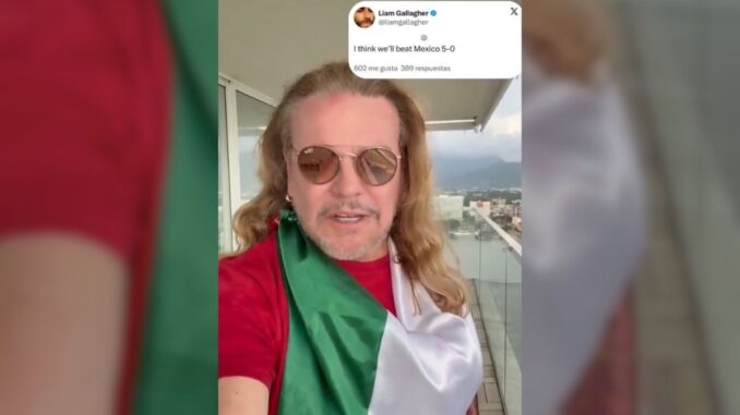 México vs Inglaterra enfrenta a Fher de Maná y Liam Gallagher