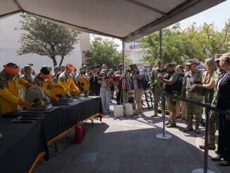 Maru Campos participa en conmemorativo por el Día Internacional de la Destrucción de Armas de Fuego en Juárez