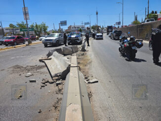 Camión revolvedor provoca fuerte caos vial tras chocar contra muro en el Juventud