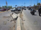 Camión revolvedor provoca fuerte caos vial tras chocar contra muro en el Juventud