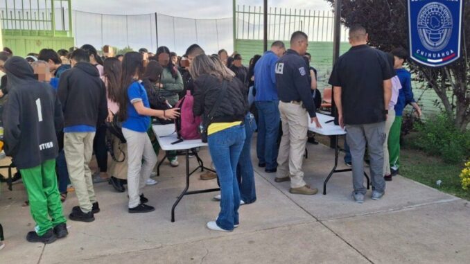 Despliega AEI operativos por amenazas en secundaria y CETIS en Nuevo Casas Grandes