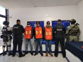 Detienen a tres con dos armas de fuego y cartuchos útiles
